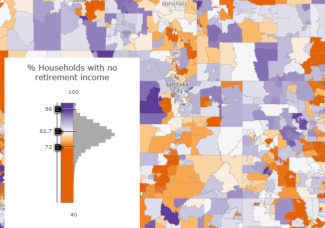 تغییر رنگ‌بندی نمایش لایه بر اساس یک فیلد توصیفی خاص به کمک ArcGIS API