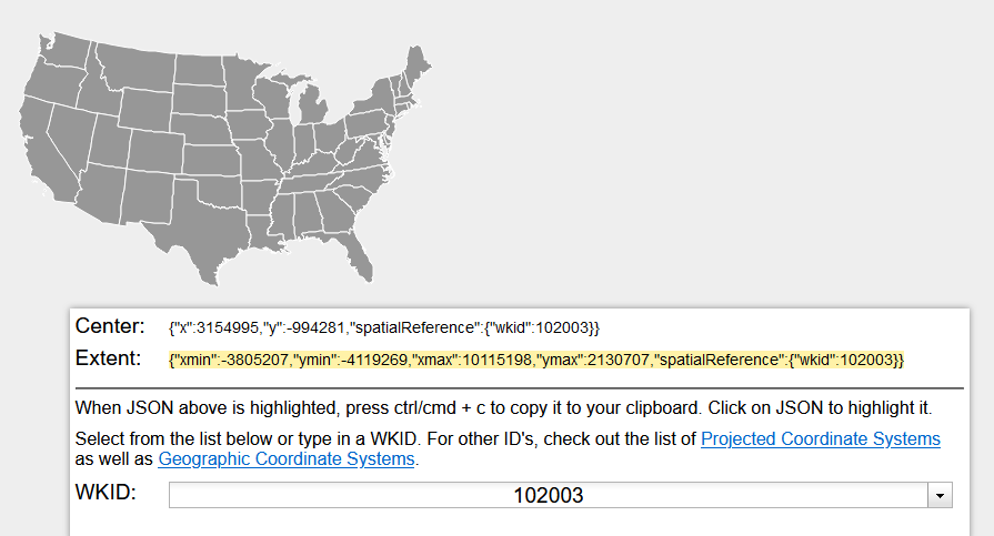 تغییر سیستم مختصات نقشه به کمک ArcGIS API