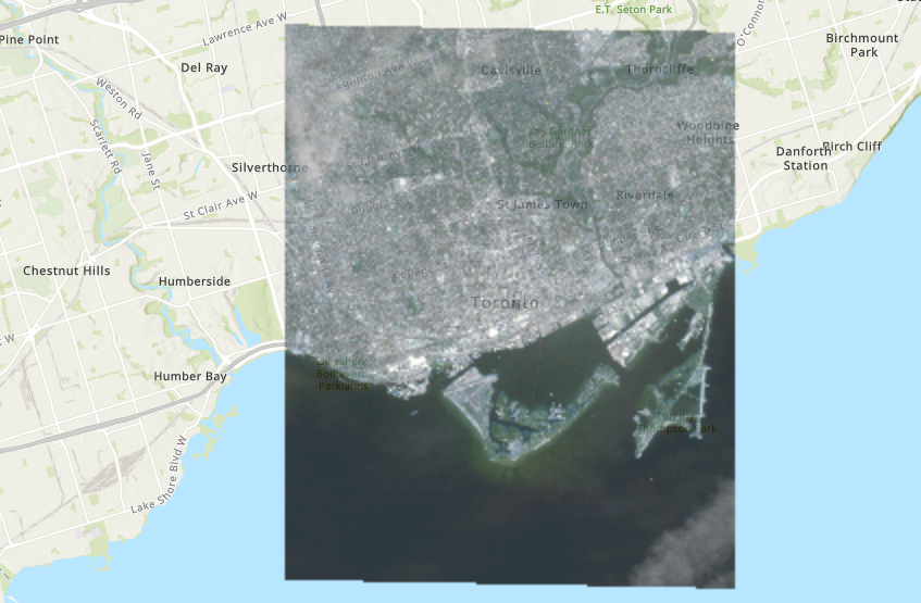 نمایش لایه رستری بر روی نقشه به کمک کتابخانه ArcGIS API
