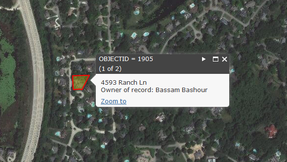 اجرا ابزار info بر روی لایه ها با استفاده از Arcgis API