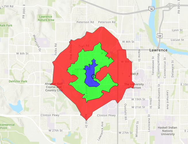 تعیین محدوده ی تحت پوشش در یک مدت زمان مشخص با استفاده از Arcgis API