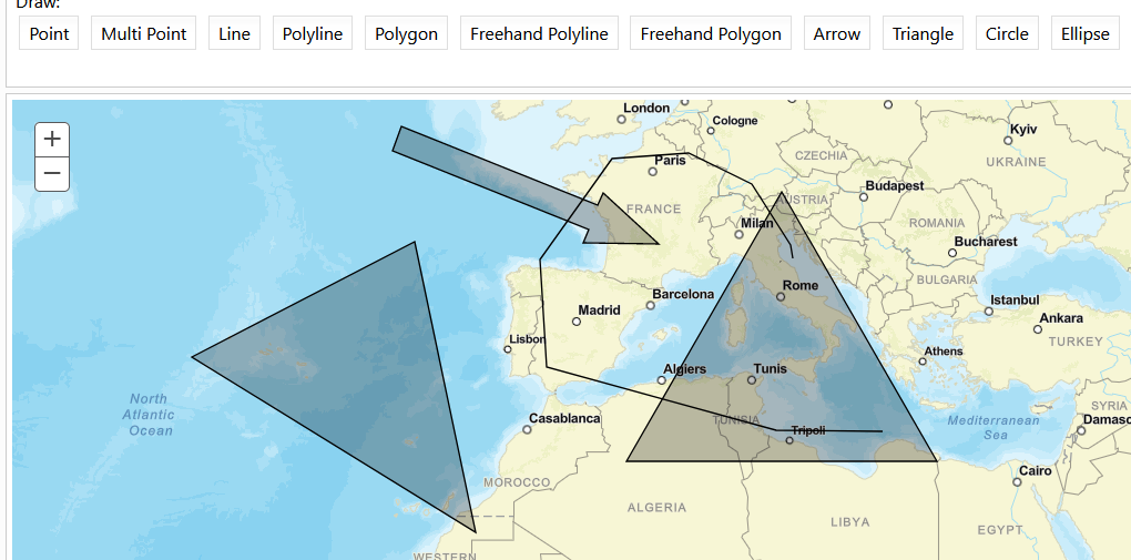 ترسیم گرافیک بر روی نقشه به کمک ArcGIS API
