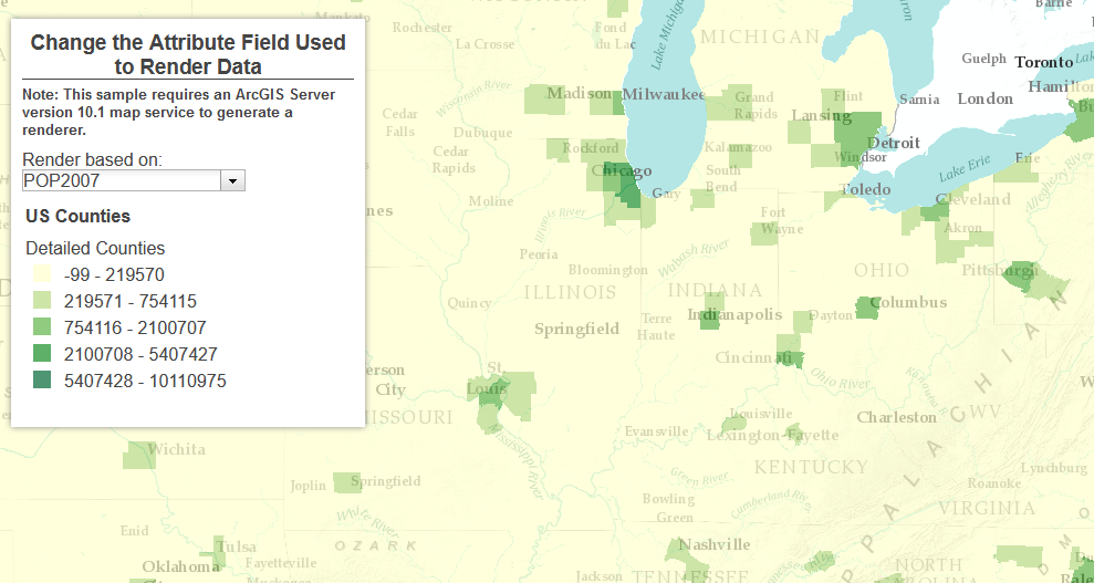 فیلتر کردن نمایش لایه بر اساس فیلد به کمک ArcGIS API