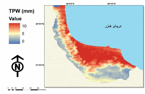 ارزیابی تولیدات ماهوارهای آب قابل بارش از سنجنده ی مادیس با داده های زمینی