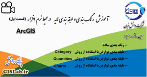 آموزش رنگ بندی و سیمبولوژی در نرم‌افزار ArcGIS قسمت اول