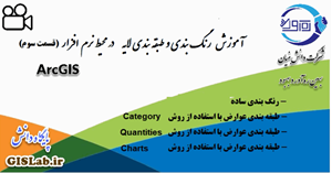 آموزش رنگ بندی و سیمبولوژی در نرم‌افزار ArcGIS قسمت سوم