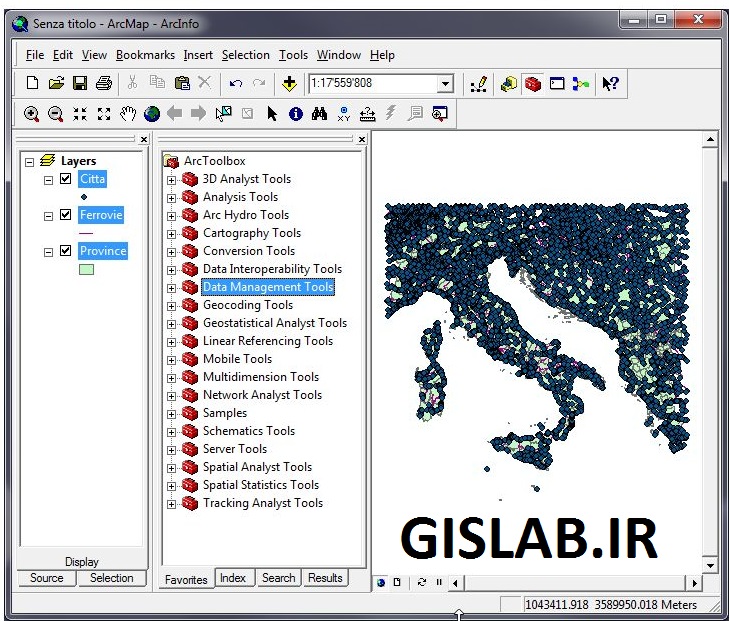 مجموعه فیلم‌های آموزشی ابزار Data Management در نرم افزار ArcGIS